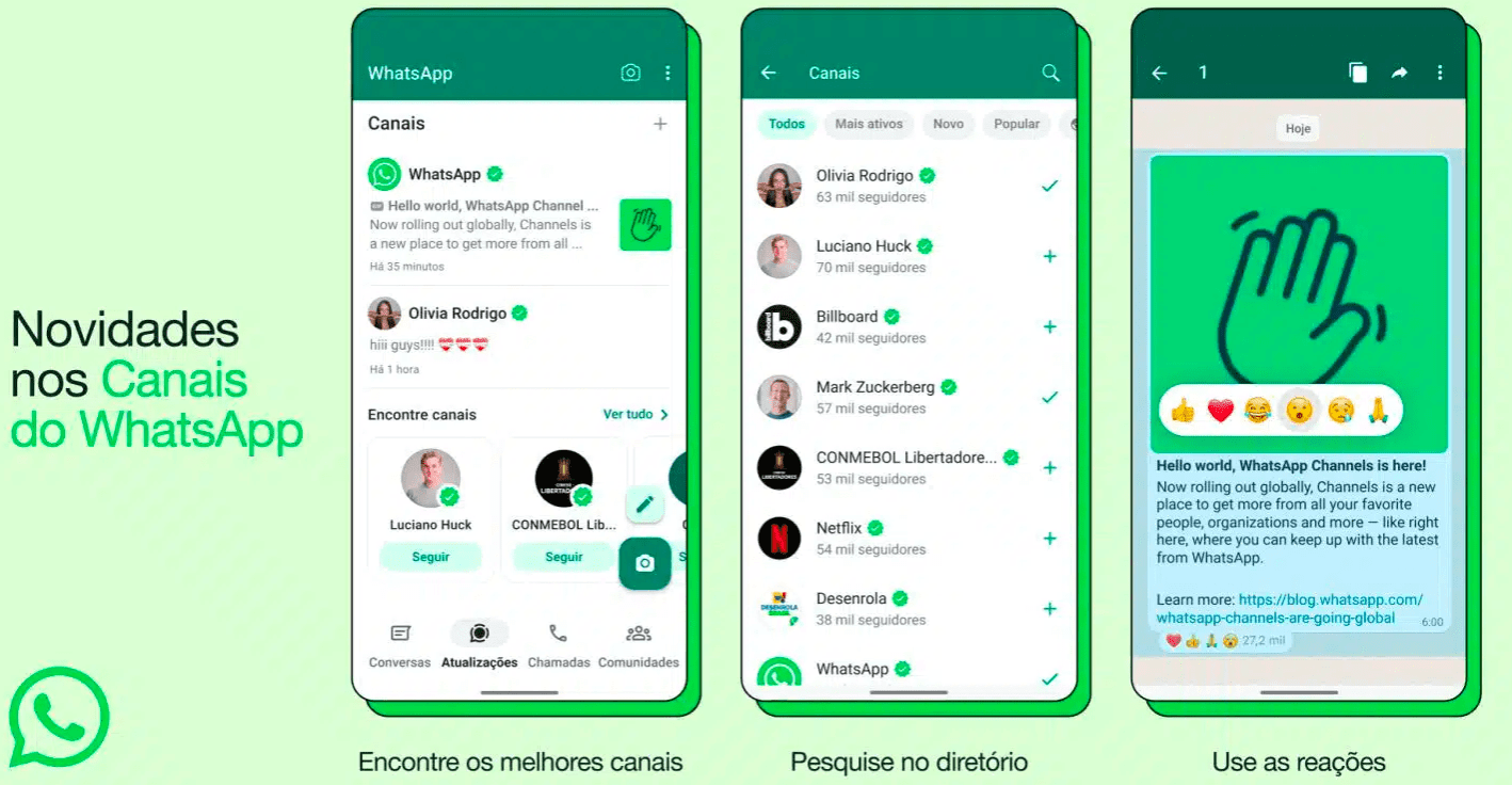 Como encontrar e seguir canais no WhatsApp – Rodrigostoledo